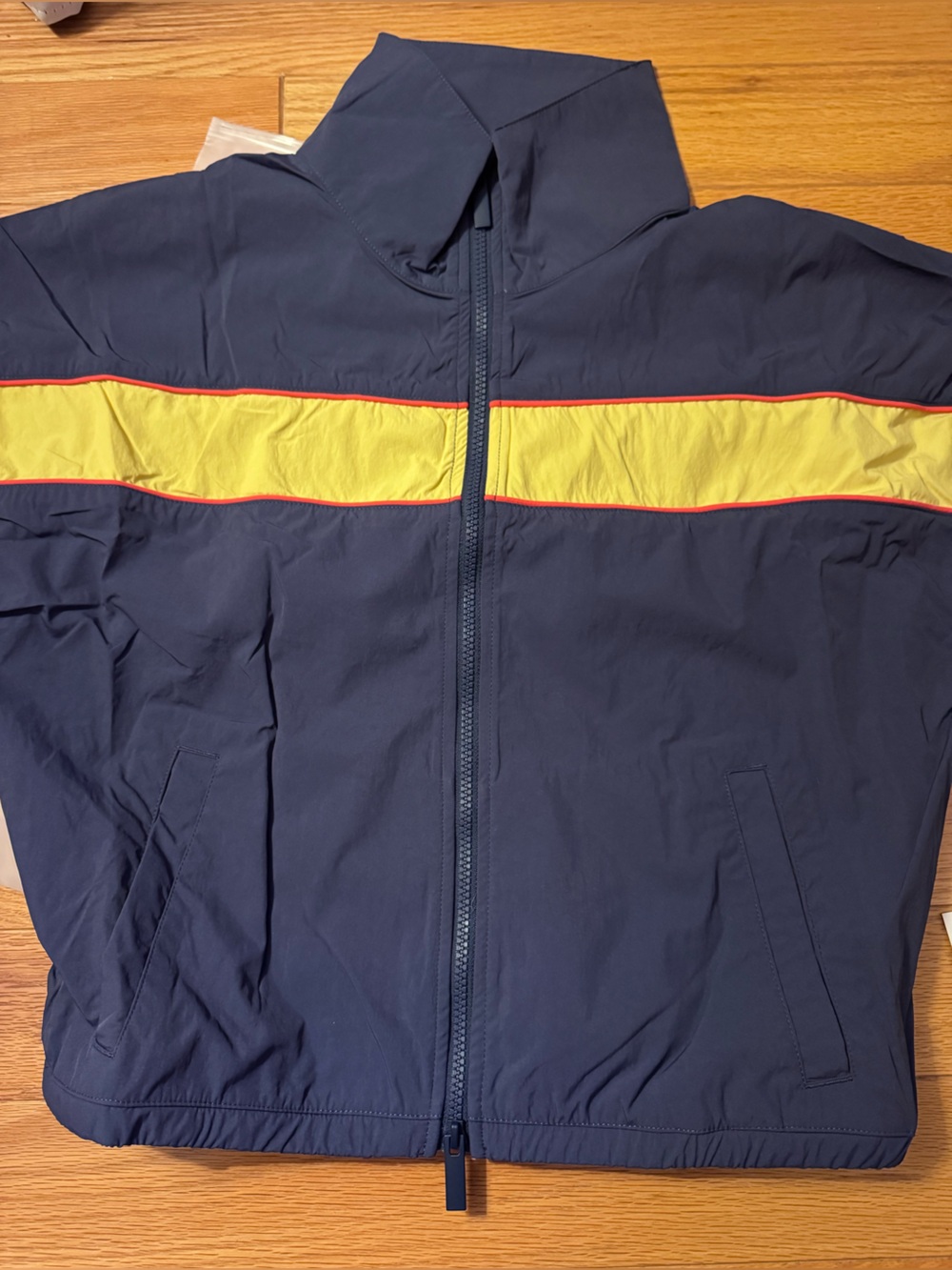 NWT Daily Drills Nylon Jacket- Navy + Sunny + Heart Size M/L - Picture 3 of 10
